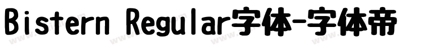 Bistern Regular字体字体转换